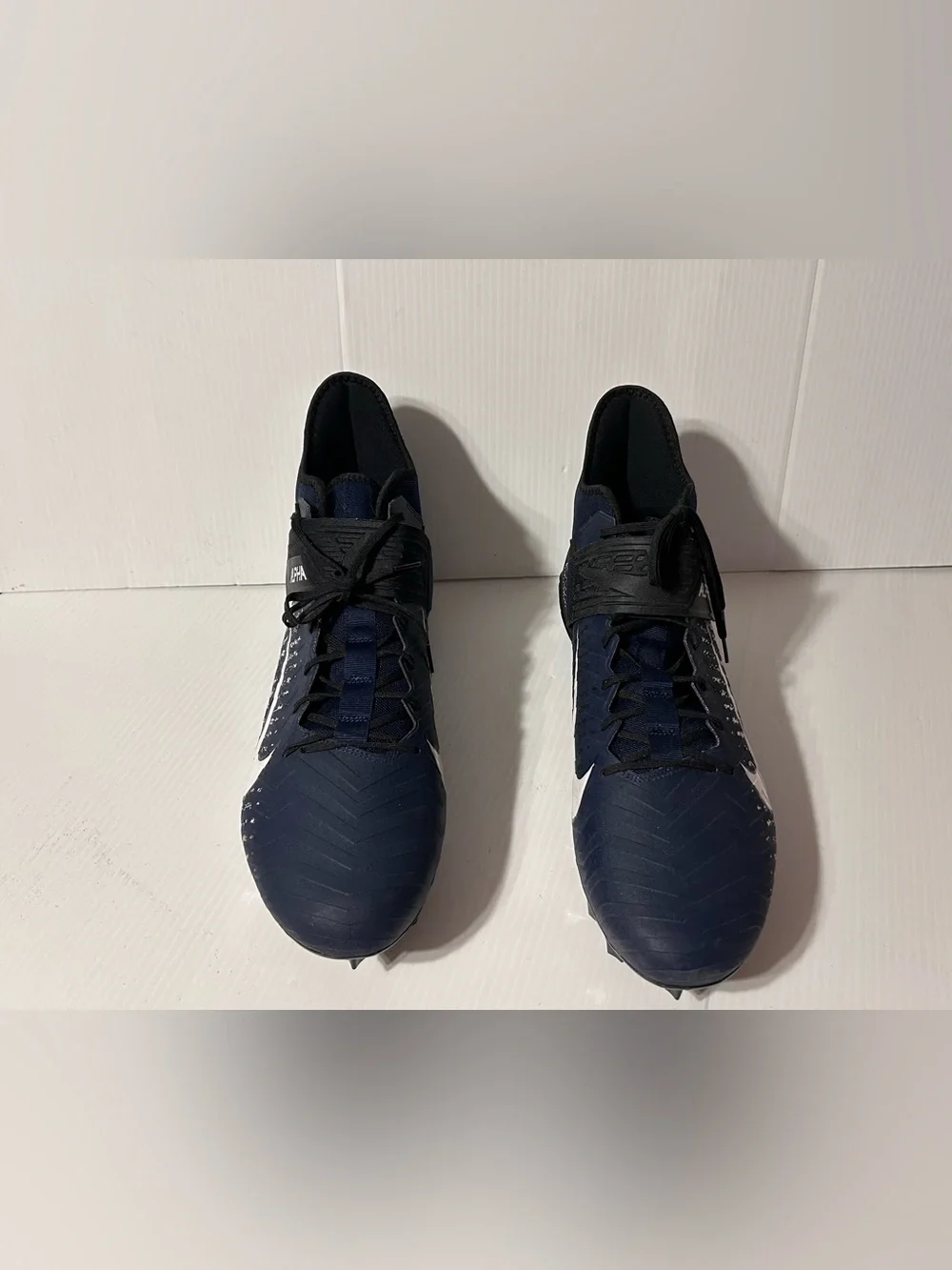 NIKE AQ3209-403 Alpha Menace Pro 2 MID navy/black football cleats men size 18